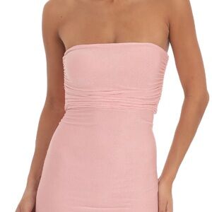 Gorgeous and comfortable Lucy in the Sky Blush Strapless Dress